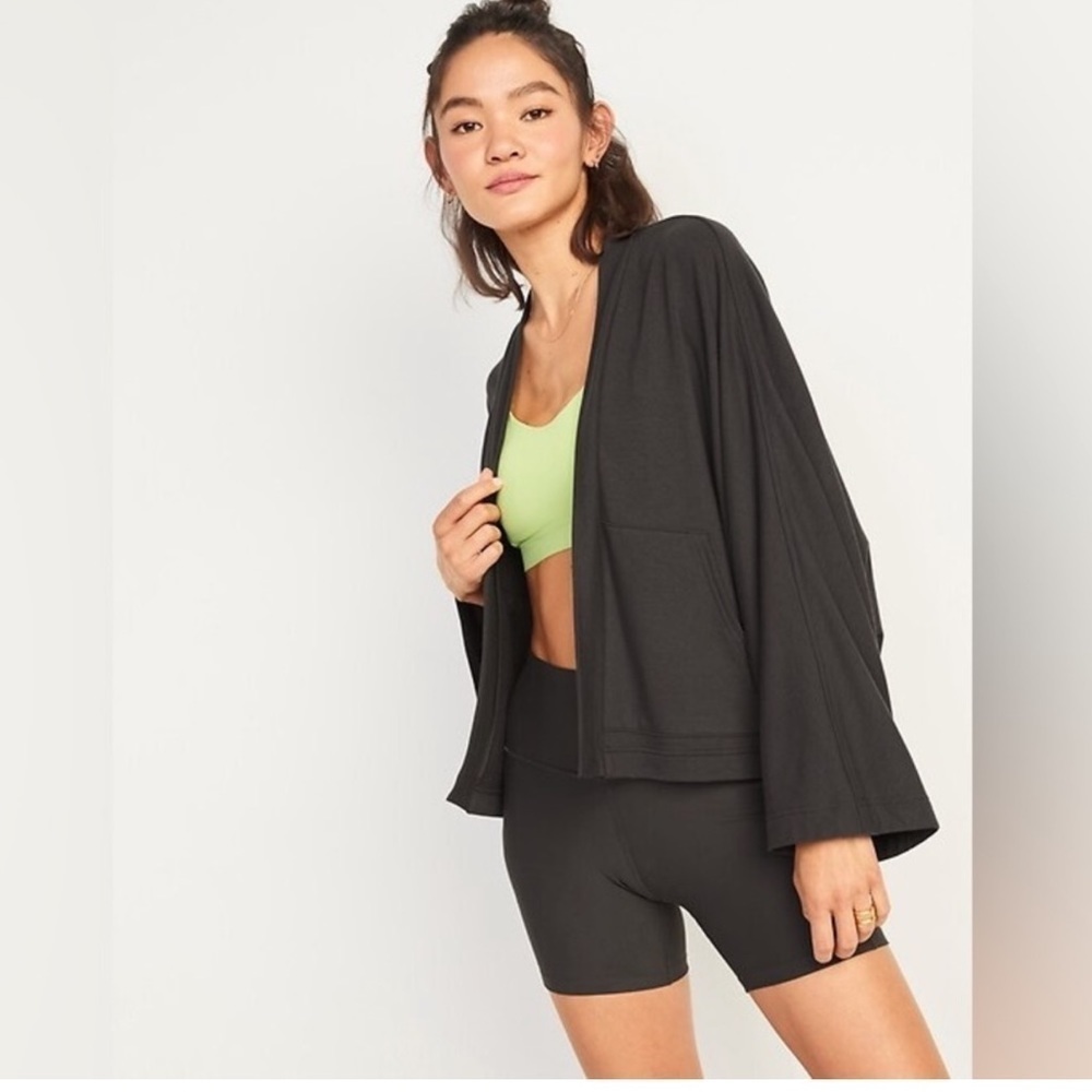 NWT! Draped Slub-Knit Fleece Cardigan for Women - Size Medium ♣️